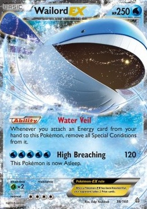 Pokemon Wailord EX  (PRC 38)