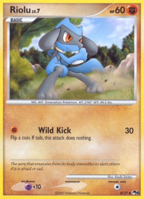 Pokemon Riolu Lv.7 (POP6 8)