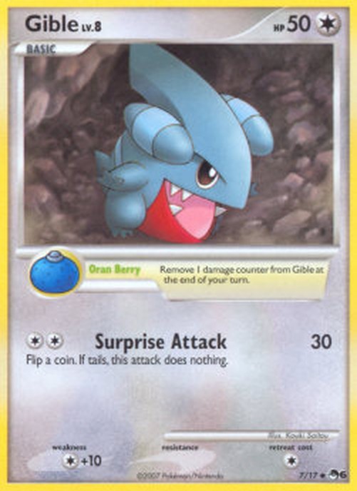 Pokemon Gible Lv.8 (POP6 7)