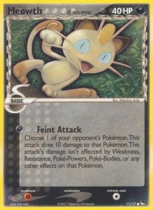 Pokemon Meowth δ Delta Species (POP5 11)