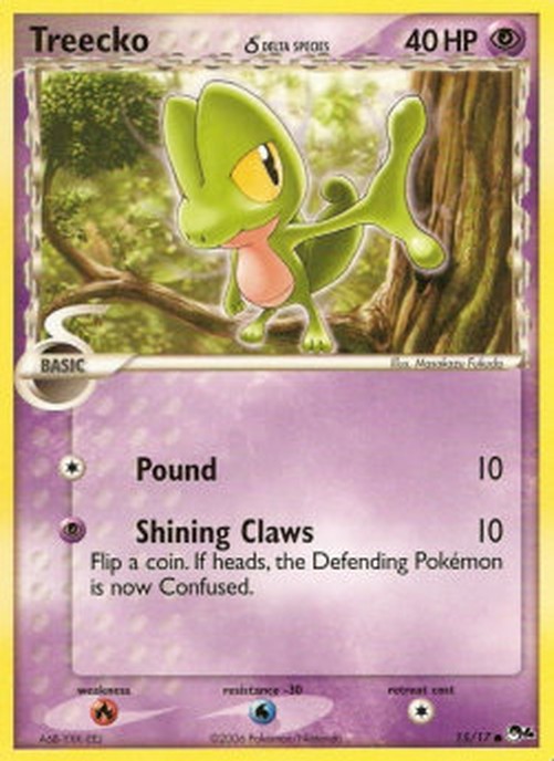 Pokemon Treecko δ Delta Species (POP4 15)