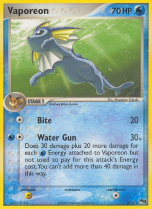 Pokemon Vaporeon  (POP3 6)