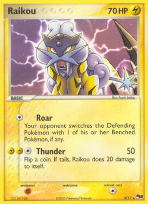 Pokemon Raikou (POP2 3)