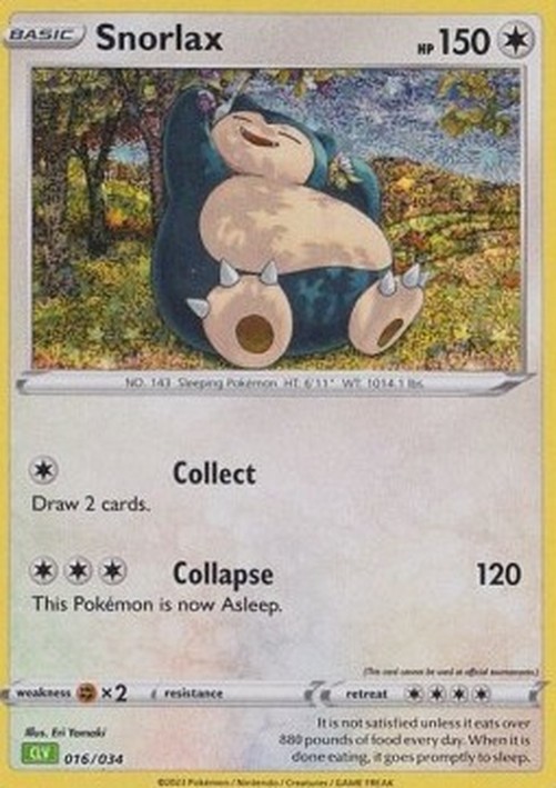 Pokemon Snorlax  (CLV 016)