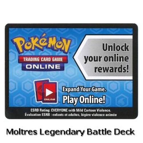 Pokemon Online Code Card (Legendary Battle Deck: Moltres) (PKM)