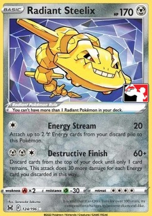 Pokemon Radiant Steelix (PPS3 LOR 124)