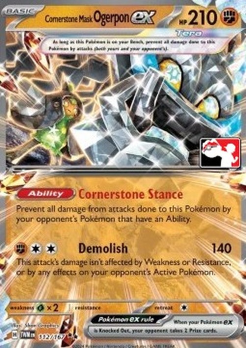 Pokemon Cornerstone Mask Ogerpon ex (PPS6 TWM 112)