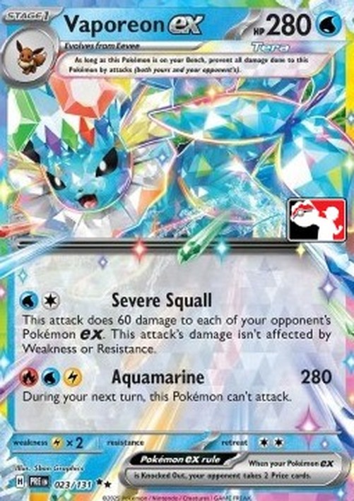 Pokemon Vaporeon ex (PPS7 PRE 023)