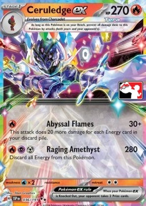 Pokemon Ceruledge ex  (PPS7 SSP 036)