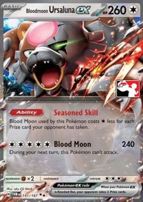 Pokemon Bloodmoon Ursaluna ex  (PPS7 TWM 141)
