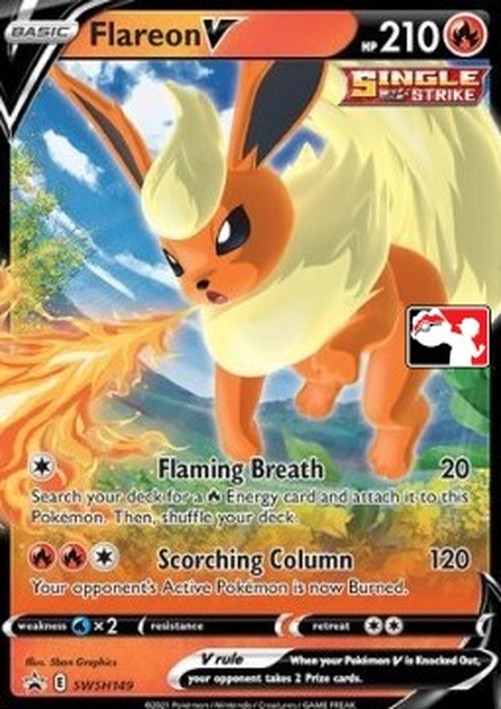 Pokemon Flareon V  (PPS1 SWSH 149)