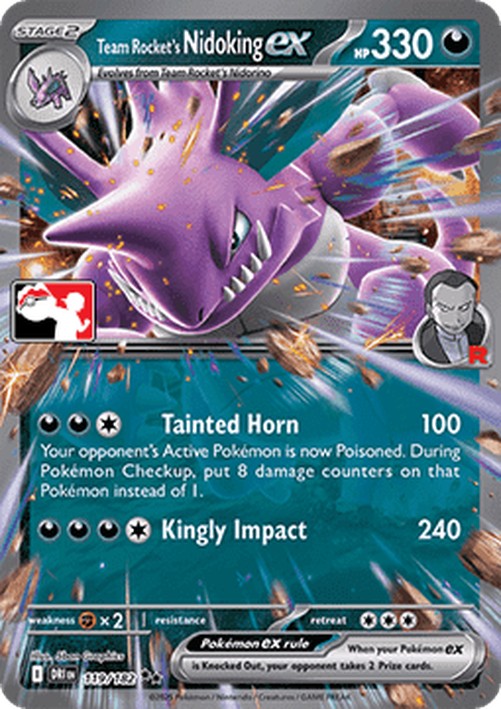 Pokemon Team Rocket's Nidoking ex (PPS8 DRI 119)