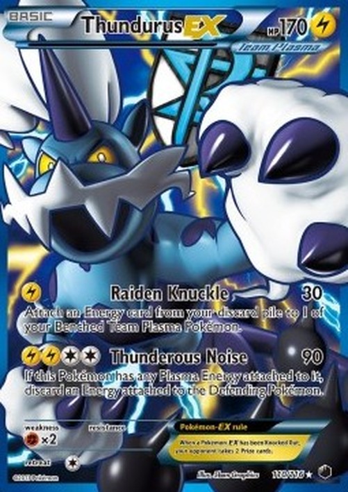 Pokemon Thundurus EX (PLF 110)