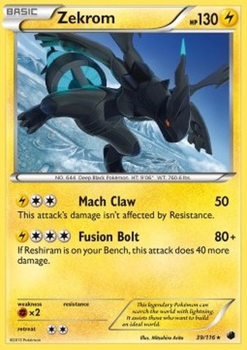 Pokemon Zekrom  (PLF 39)