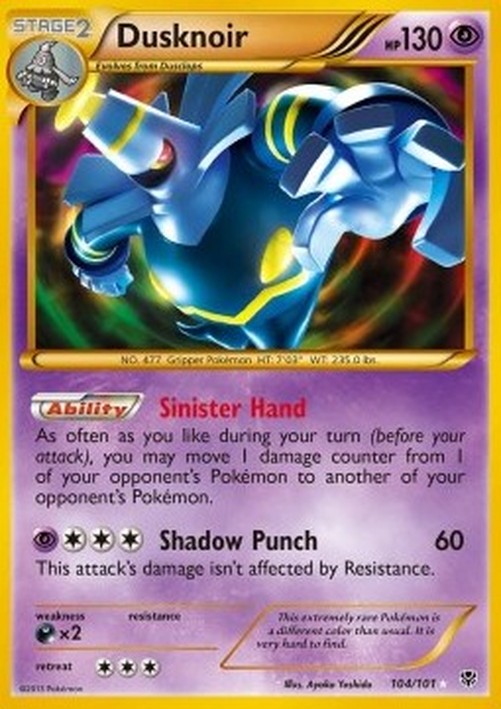 Pokemon Dusknoir  (PLB 104)