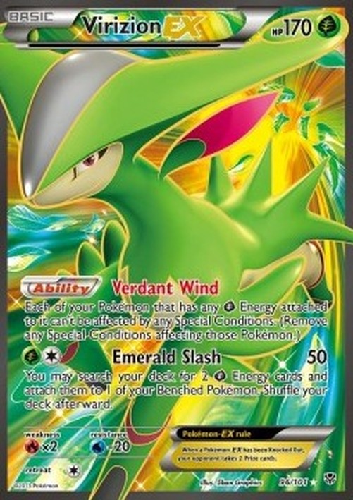 Pokemon Virizion EX (PLB 96)