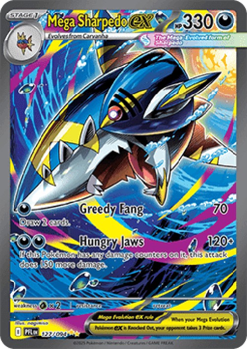 Pokemon Mega Sharpedo ex  (PFL 127)