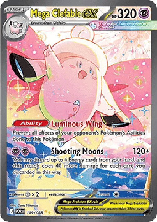 Pokemon Mega Clefable ex (POR 119)