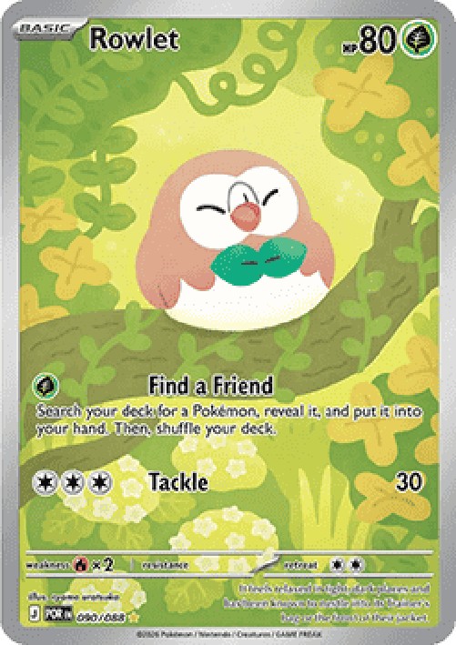 Pokemon Rowlet  (POR 090)