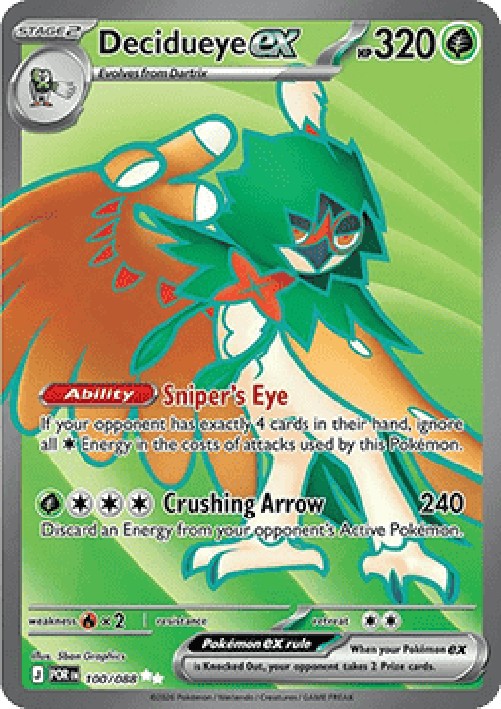 Pokemon Decidueye ex  (POR 100)