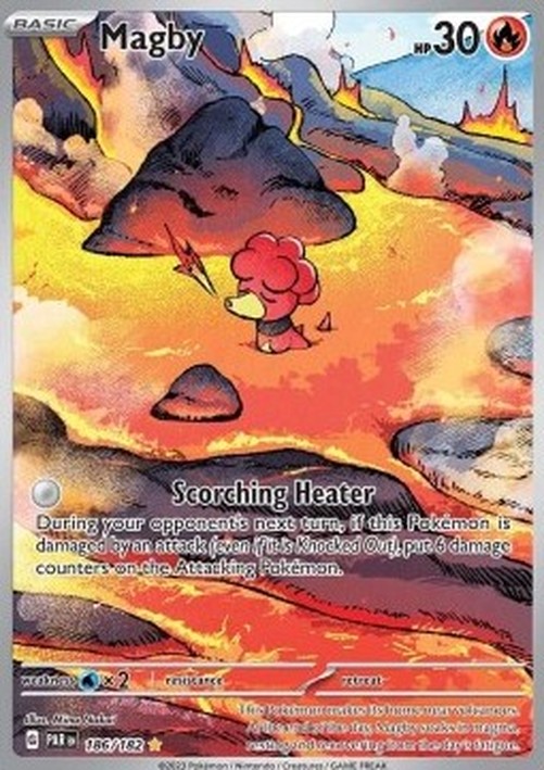 Pokemon Magby  (PAR 186)