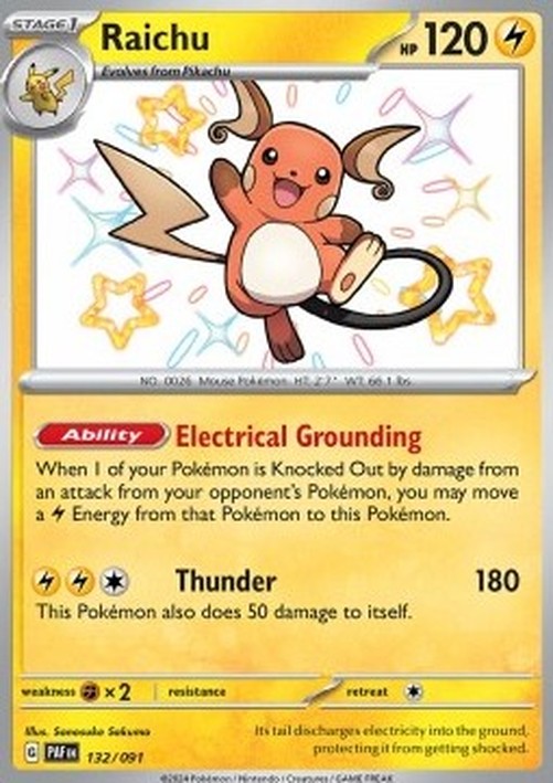 Pokemon Raichu  (PAF 132)