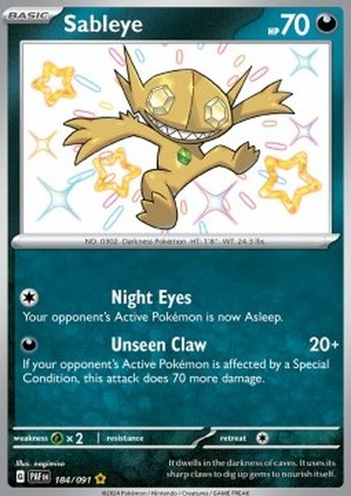 Pokemon Sableye  (PAF 184)