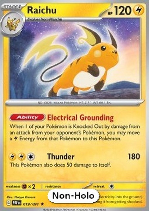 Pokemon Raichu (PAF 019)