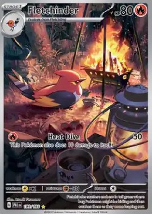 Pokemon Fletchinder  (PAL 199)