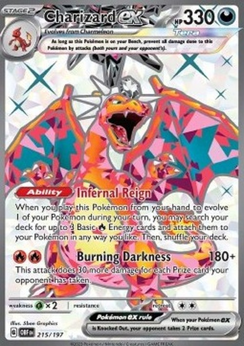 Pokemon Charizard ex  (OBF 215)
