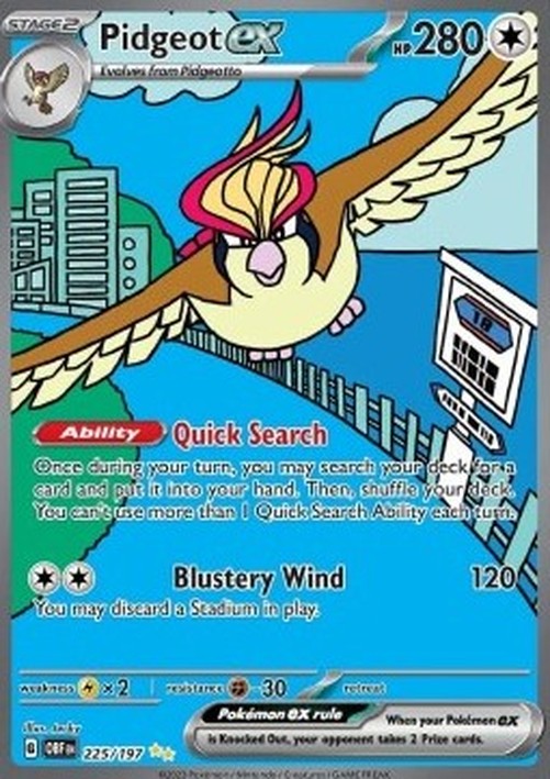 Pokemon Pidgeot ex (OBF 225)