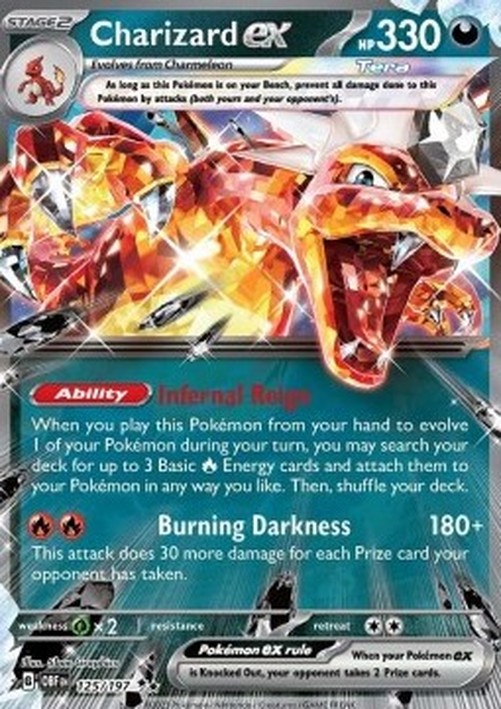 Pokemon Charizard ex  (OBF 125)