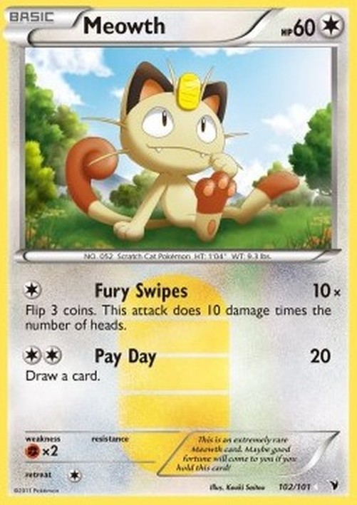 Pokemon Meowth  (NVI 102)