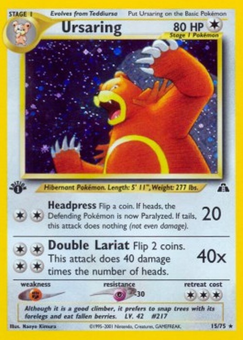 Pokemon Ursaring  (NDI 15)