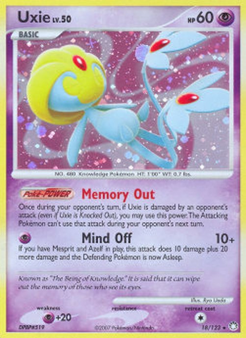 Pokemon Uxie Lv.50 (MT 18)