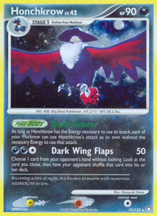 Pokemon Honchkrow Lv.42  (MT 10)