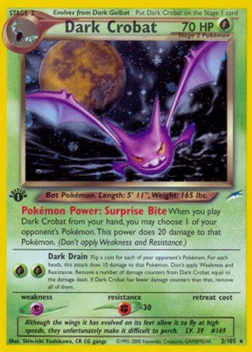 Pokemon Dark Crobat  (NDE 2)
