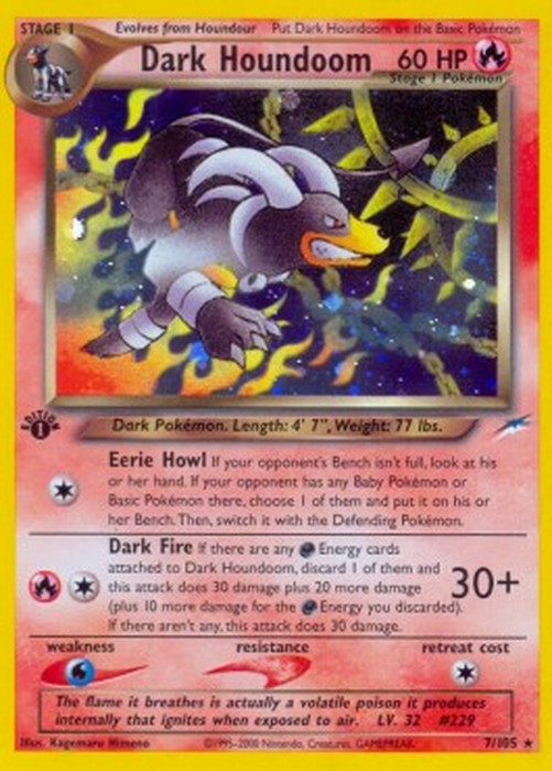 Pokemon Dark Houndoom  (NDE 7)