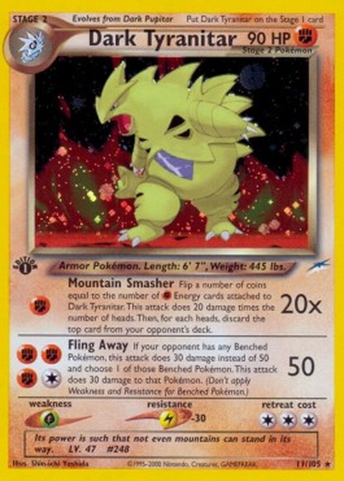 Pokemon Dark Tyranitar  (NDE 11)