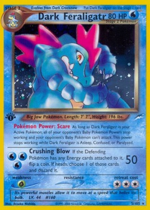 Pokemon Dark Feraligatr (NDE 5)