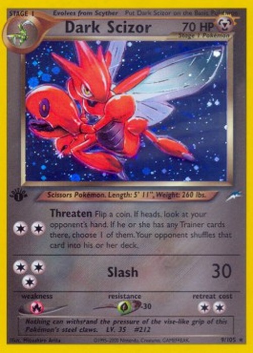 Pokemon Dark Scizor (NDE 9)