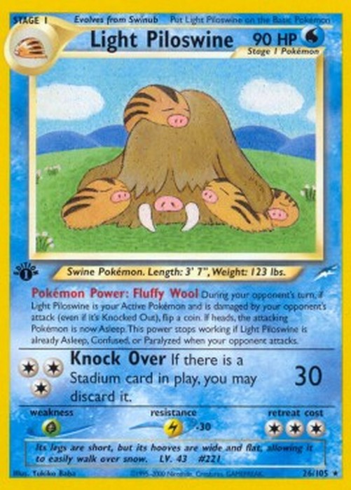 Pokemon Light Piloswine (NDE 26)