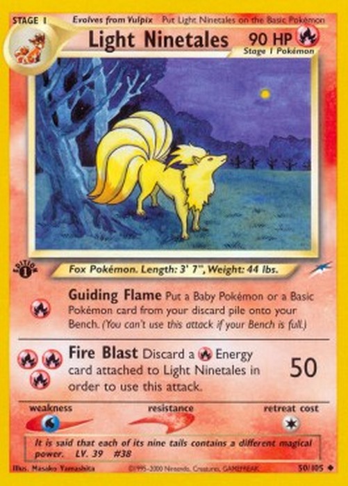 Pokemon Light Ninetales (NDE 50)