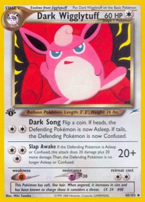 Pokemon Dark Wigglytuff (NDE 40)