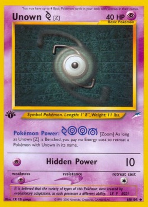 Pokemon Unown [Z]  (NDE 60)