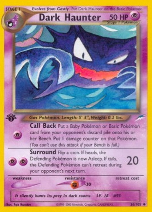Pokemon Dark Haunter (NDE 36)