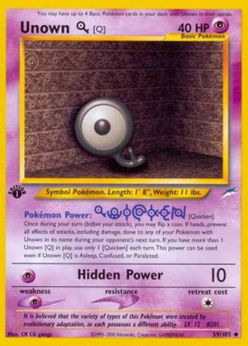 Pokemon Unown [Q]  (NDE 59)
