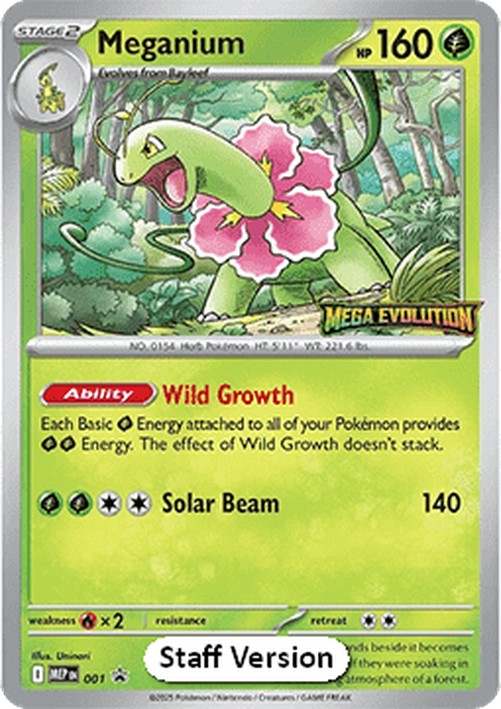 Pokemon Meganium  (MEP 001)