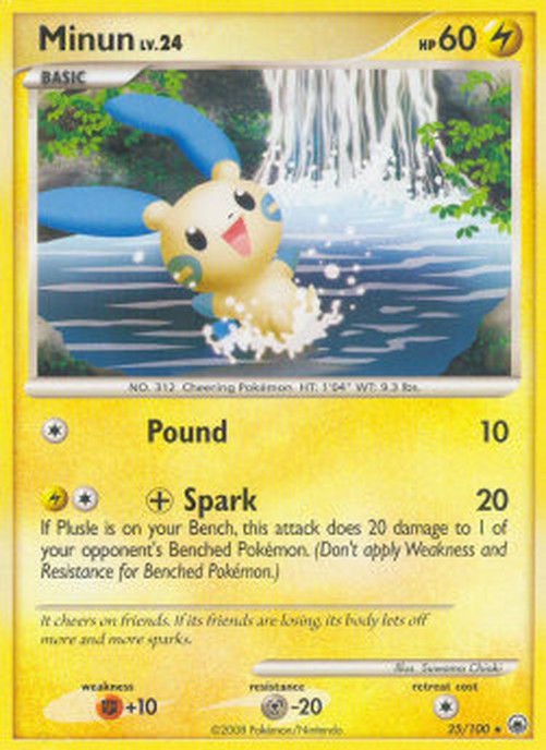 Pokemon Minun Lv.24 (MD 25)