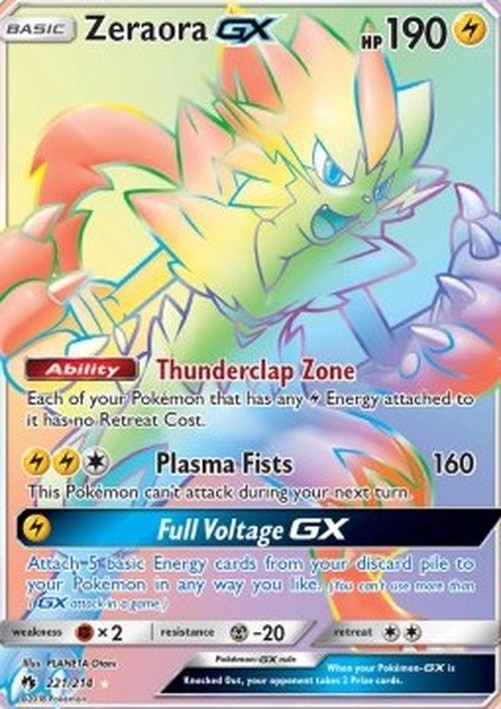Pokemon Zeraora GX  (LOT 221)